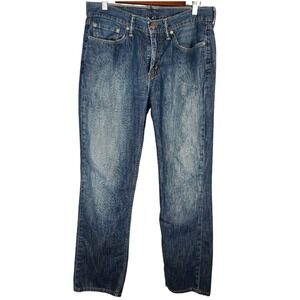 Levi's 514 Mens Jeans‎ Blue Wash Straight Fit Size 33x32 Denim
